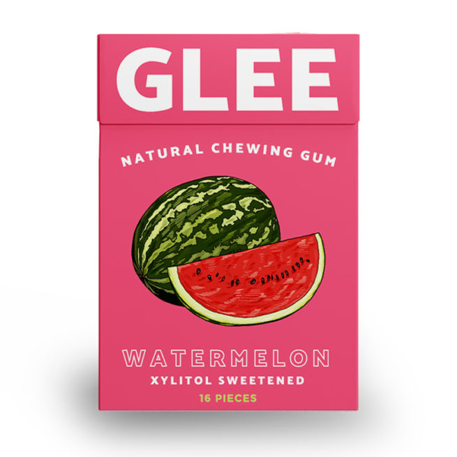 glee gum sugar free gum watermelon 16pack
