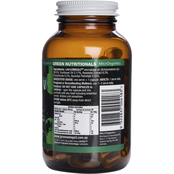 green nutritionals pure plant source green omega 3 30caps