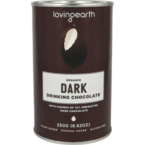 loving earth dark drinking chocolate organic 250g