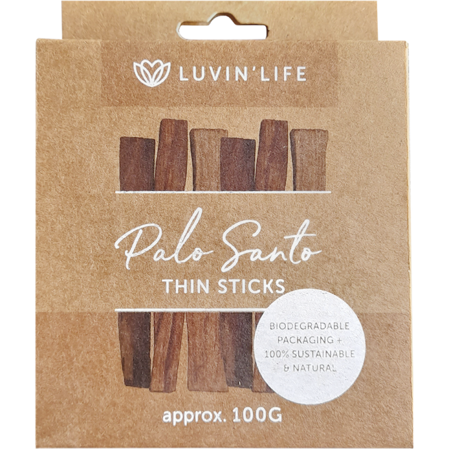 luvin life palo santo thin sticks 100g