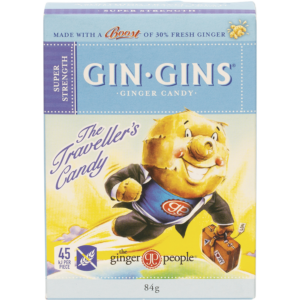 the ginger people gin gins ginger candy super strength (box) 84g
