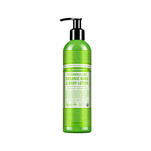 dr bronner's organic hand & body lotion patchouli lime 237ml