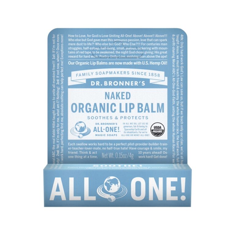 Dr. Bronners Organic Lip Balm Naked 4g