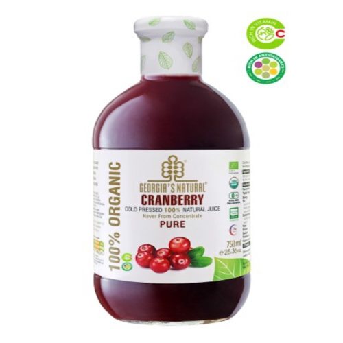 georgia's natural pure cranberry juice organic 1lt